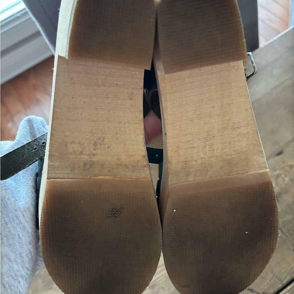 Green Swedish hasbeen clog sandals - Picture 4 of 6